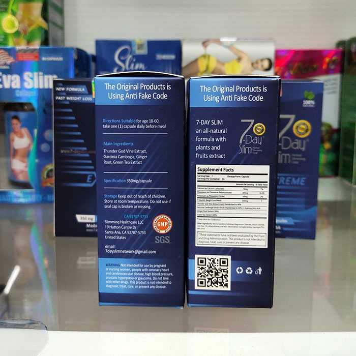 Viên Uống Giảm Cân 7 Day Slim  Duy trì chế độ ăn lành mạnh và cân bằng, không uống đồ có cồn