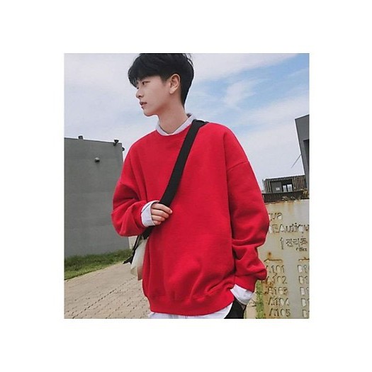 Áo Sweater ĐỎ TRƠN CỰC CHẤT_FOX | BigBuy360 - bigbuy360.vn