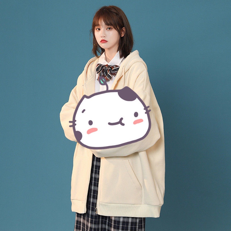 【Yuki】Áo hoodie nỉ kéo khóa in hình trước ngực full SIze | BigBuy360 - bigbuy360.vn