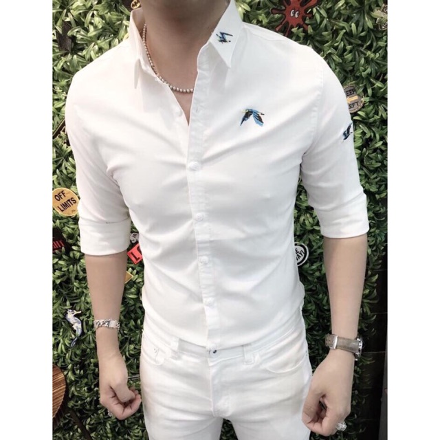 Somi nam tay dài thêu hoạ tiết nhỏ-TT36130