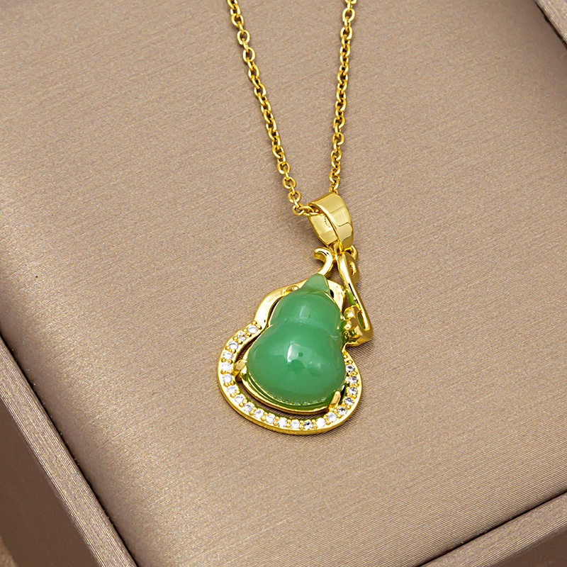 Vòng cổ dây kim loại đính hạt ngọc trai thời trang cho nữ