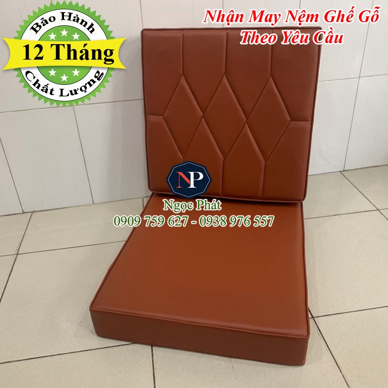 Đệm Ngồi Ghế Gỗ ELENA 50x50x10cm.