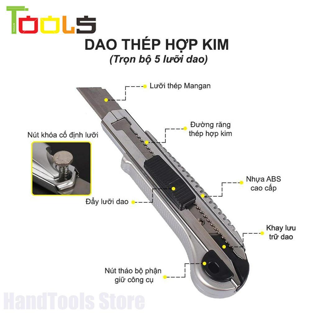 Dao Rọc Giấy Linbon LB005A (Kèm 5 Lưỡi Dao)