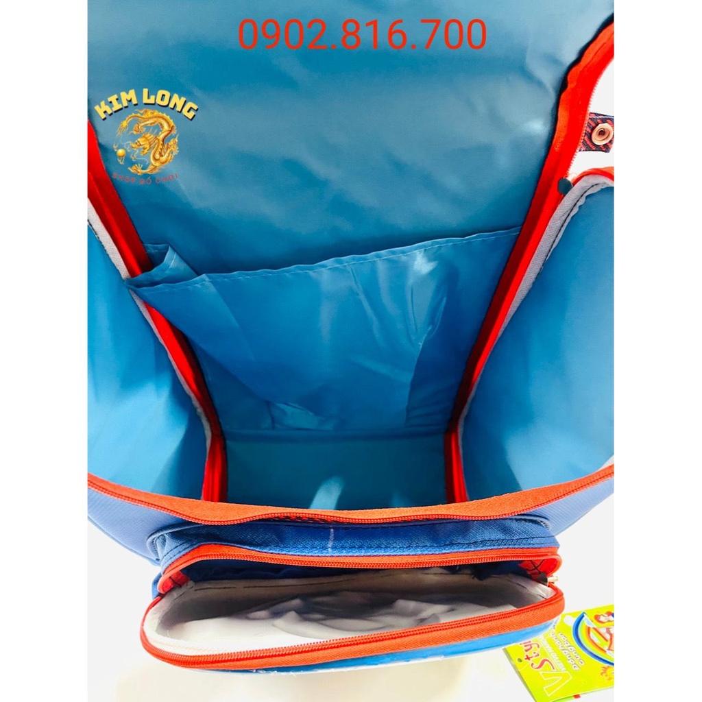 Balo - cặp học sinh siêu nhẹ chống gù lưng cho bé trai cấp 1 hình DOREMON nổi VSTYLE