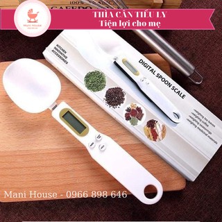 Thìa cân tiểu ly điện tử đong gia vị nguyên liệu làm bánh và đồ ăn dặm cho bé 500/0,1g