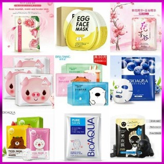 COMBO 50 MIX nhiều loại mặt nạ Bioaqua, One Sping, Images, Rorec mask nội địa Trung CAO CẤP