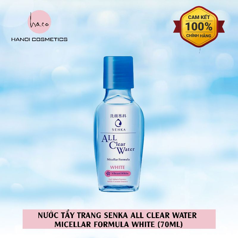 Nước tẩy trang Senka All Clear Water Micellar Formula White 70ml