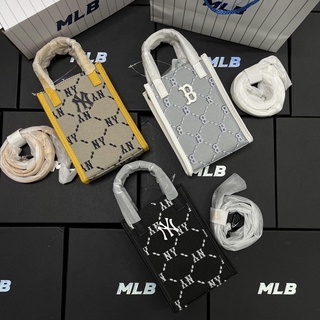 [ ảnh thật ] Túi MLB Monogram Diamond Jacquard Mobile Phone Cross Bag New York Yankees - Hàng có sẵn