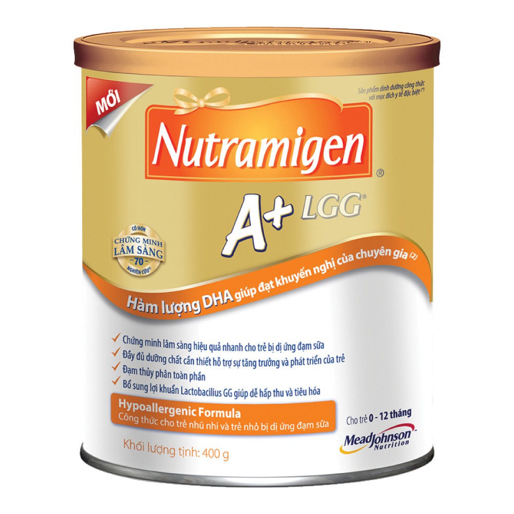 Sữa Bột Nutramigen A+ LGG - Sữa Cho Trẻ Dị Ứng Đạm Sữa Bò-400g