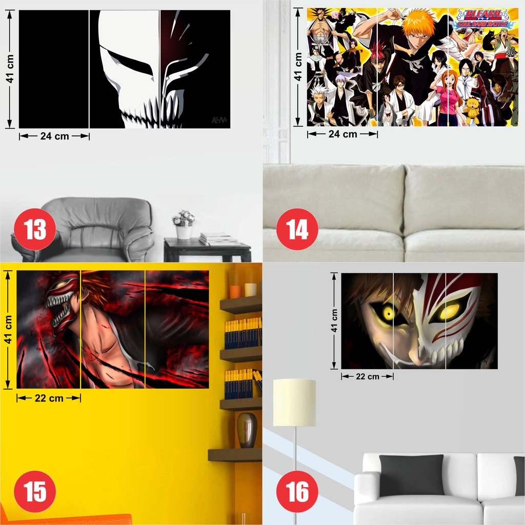 Combo 2 Tấm Poster Áp Phích Anime Bleach - Sứ Giả Thần Chết By AnimeX