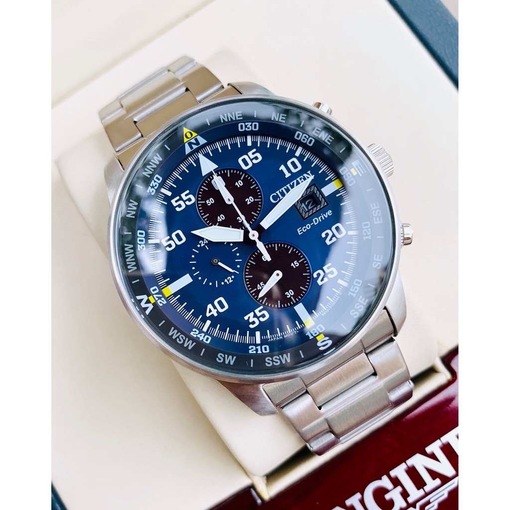 Đồng hồ nam chính hãng Citizen Eco_Drive CA0690-88L - Máy Quartz pin năng lượng ánh sáng - Kính cứng