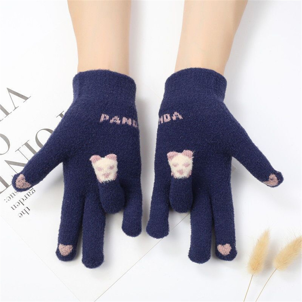 Găng Tay Giữ Ấm Có Thể Chạm Màn Hình Cảm Ứng Thời Trang Dành Cho Nữ
