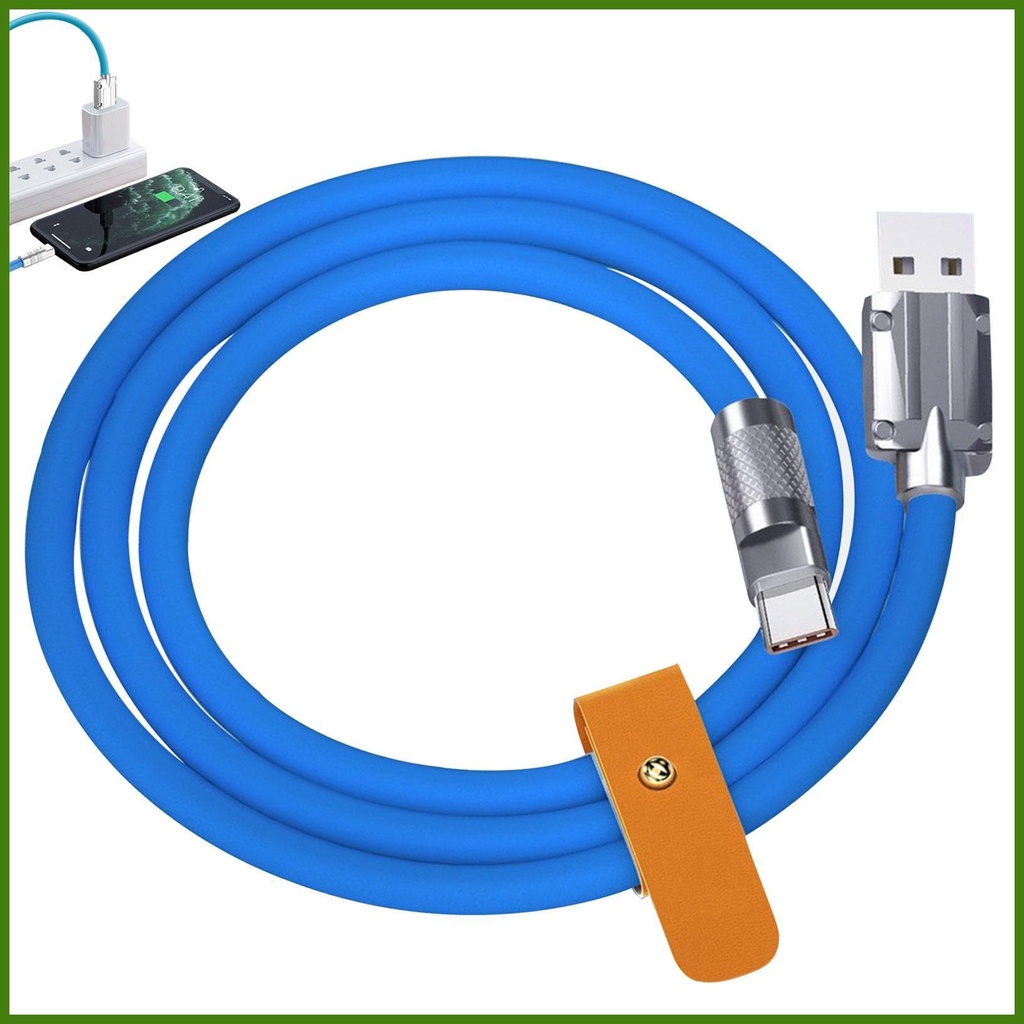 Dây Cáp Sạc Nhanh 120W Type C Bằng Silicon Dành Cho Điện Thoại Thông Minh