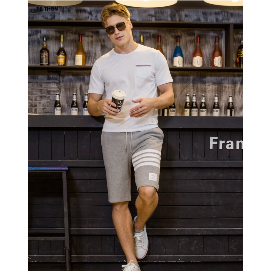 { Mới Về } Quần Short Thể Thao Nam 3 Sọc, Cotton Hàn Trẻ Trung Phong Cách Hàn Quốc Hot Trend 2021