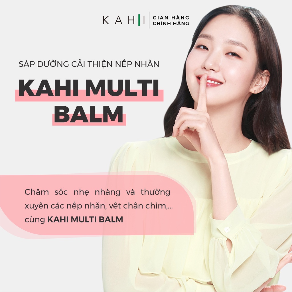 Cặp đôi sáp dưỡng ẩm Kahi Extin C và Wrinkle Bounce Multi Balm sáng da, giảm nếp nhăn