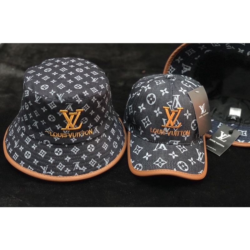 Bộ đôi nón jean in hoạ tiết V L sắc nét ( set có tách lẻ )