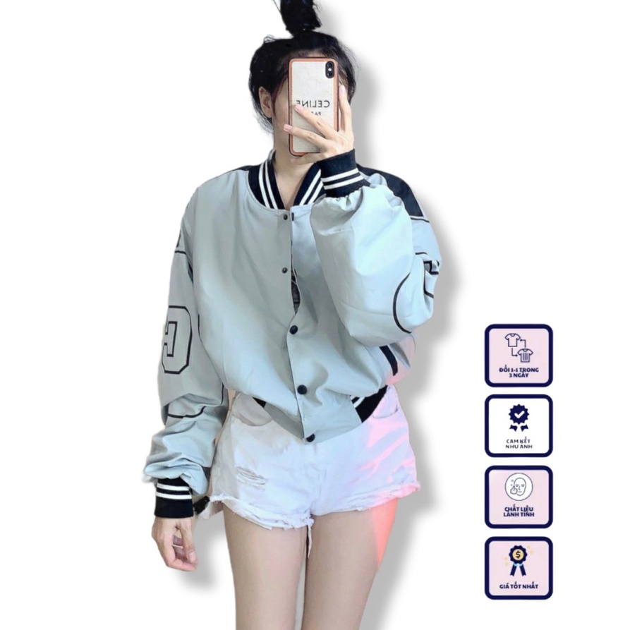 Áo Khoác Bomber Nữ 2 Lớp Mẫu Mới HOT- NGỌC HÂN FASHION  - ĐĂNG QUANG FASHION