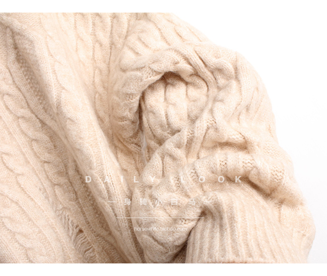 Áo sweater form rộng cổ chữ V thời trang thu đông Hàn Quốc dành cho nữ | BigBuy360 - bigbuy360.vn