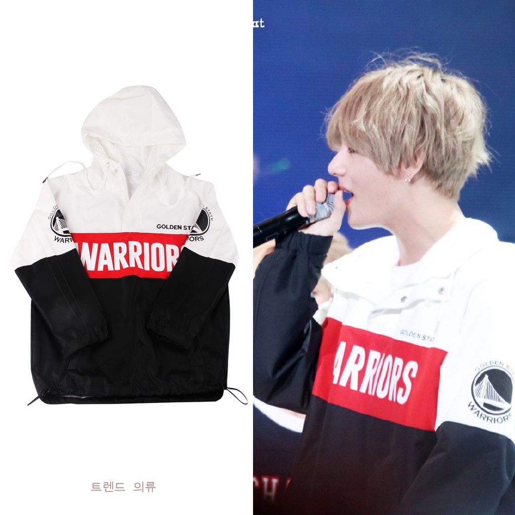 ẢNH THẬT ÁO GIÓ WARRIOR V TAEHYUNG BTS