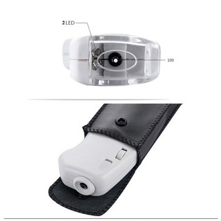 Kính lúp có đèn mini độ phóng đại 100X V3