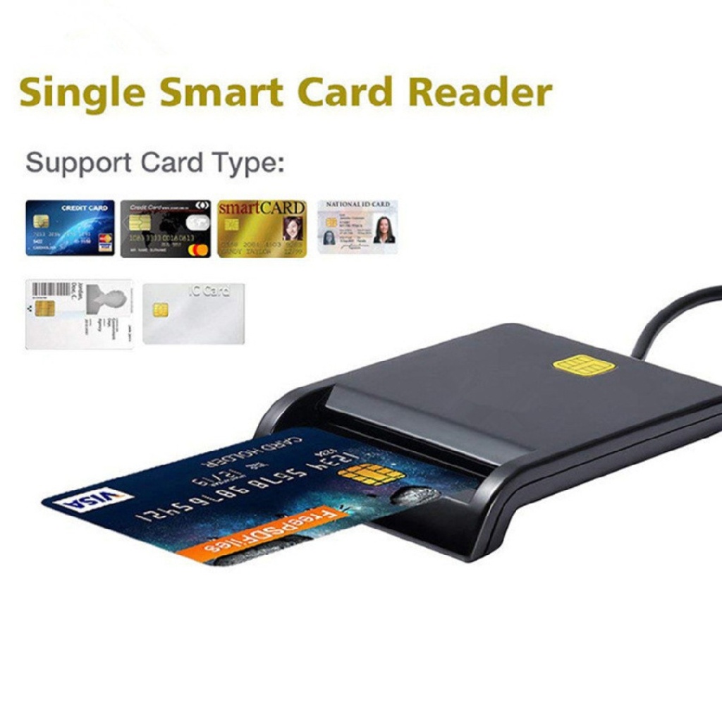 Đầu đọc thẻ thông minh USB IC Chip ATM tín dụng ghi nợ PCI tuân theo DNIE CAC ID SIM POS