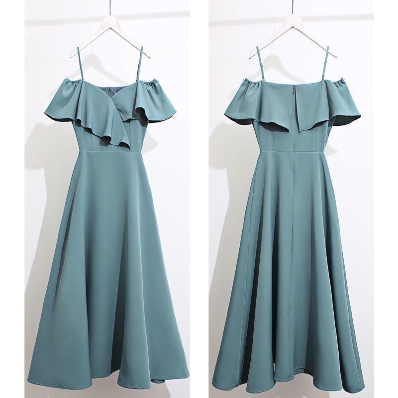 Đầm Chữ A Tay Bèo Quyến Rũ Thời Trang Mùa Hè Cho Nữ