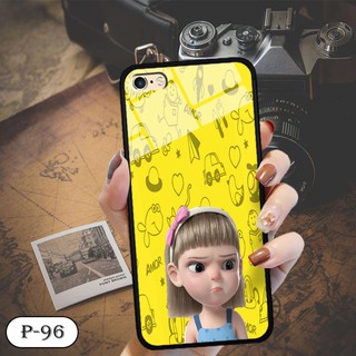 Ốp lưng kính 3D iPhone 6 Plus- hình cute