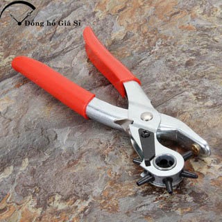 Kìm bấm lỗ dây da đồng hồ,thắt lưng, giày dép, bìa cứng 6 size lỗ đa năng