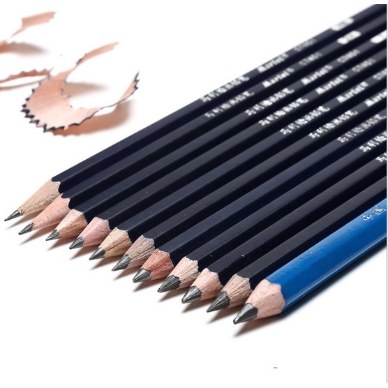 Bút chì vẽ phác thảo 3H - 14B tiêu chuẩn