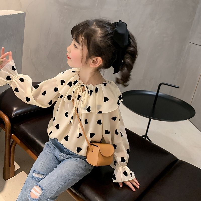 Western Style Long Sleeve Chiffon Shirt 2021 For Girls