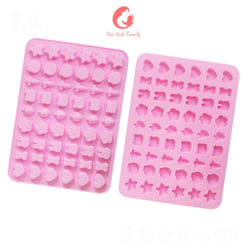 Khuôn silicon làm kẹo chipchip, kẹo dẻo, socola - gelatine Sobo làm kẹo