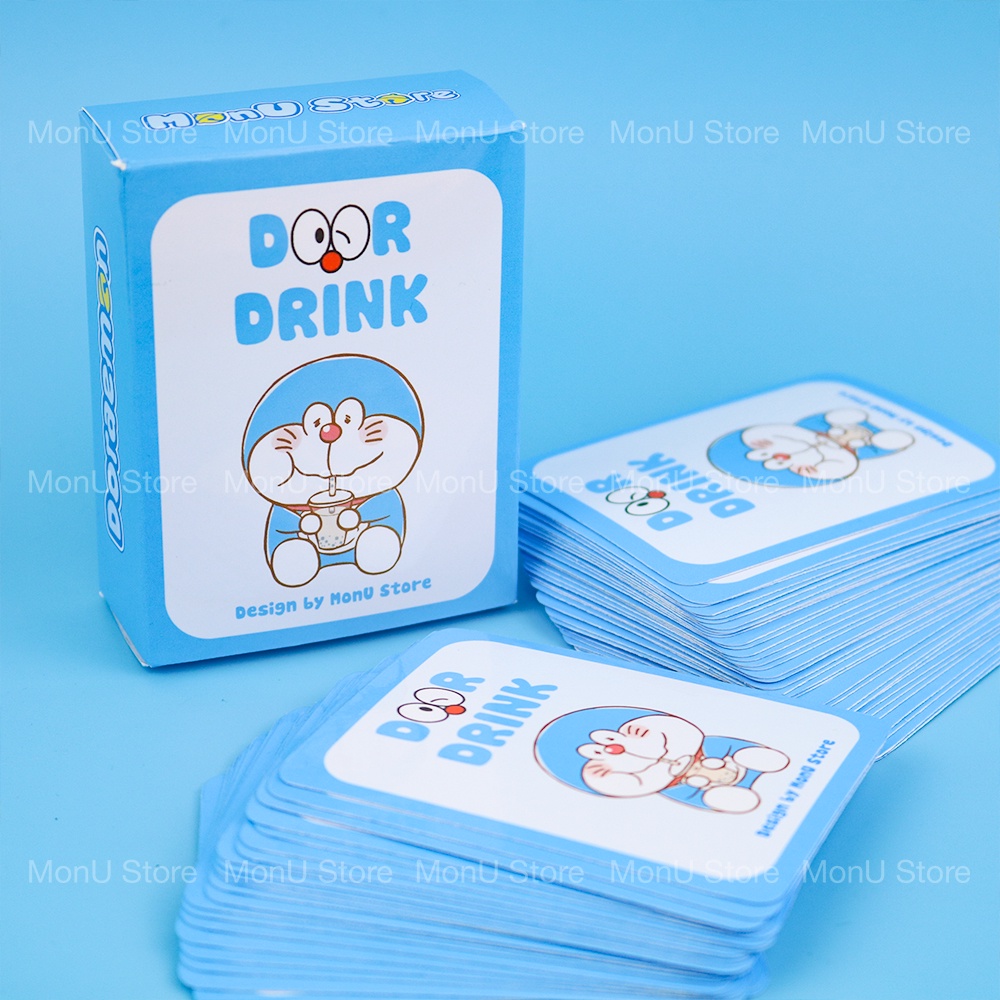 Bộ bài Drinking game thử thách Do or Drink huệ nốc out phiên bản đặc biệt DORAEMON DOREMON độc quyền MonU Store MON0272