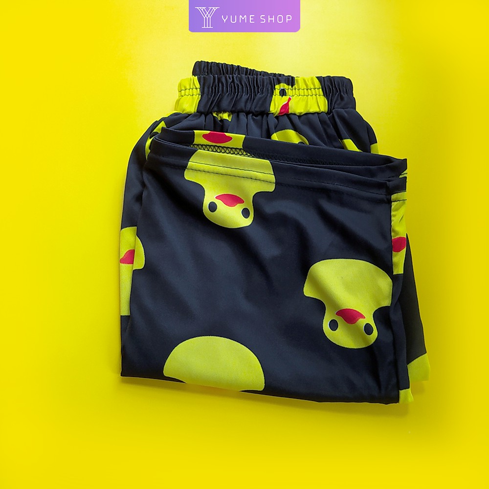 Đồ Bộ Hoạt Hình Unisex Duck Black form rộng tay lỡ
