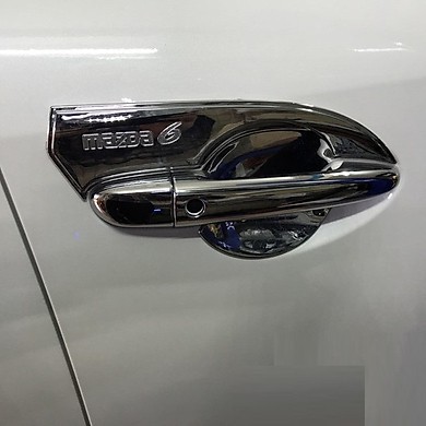 Ốp tay - hõm cửa Mazda 6, Mạ crom sang trọng