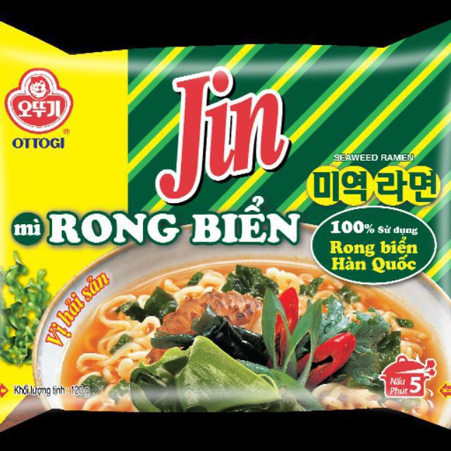 Mì rong biển Ottogi lốc 5 gói 120g