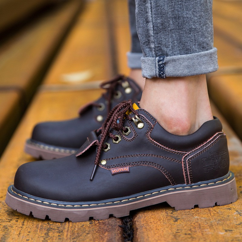 Giày Boot Nam Cổ Ngắn Thời Trang Hàn Quốc | BigBuy360 - bigbuy360.vn