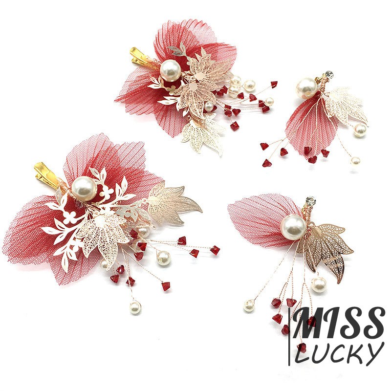 Set phụ kiện tóc và cài tóc thời trang thanh tú cho nữ