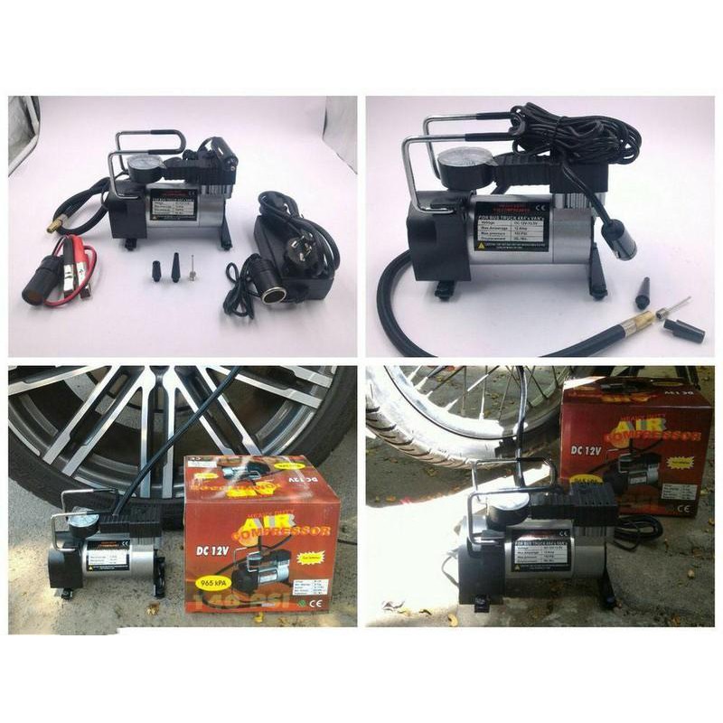 MÁY BƠM LỚP XE HƠI, XE MÁY SHU DIKA 12V -220V 150Psi CAO CẤP TIỆN LỢI MANG THEO - MÁY BƠM XE MINI NHỎ GỌN CÔNG SUẤT CAO