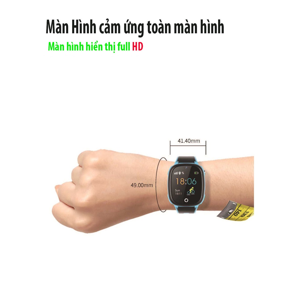 Đồng hồ thông minh định vị trẻ em ANNCOE Watch AH22 - nghe gọi 2 chiều - tin nhắn thoại - định vị GPS - Tiếng Việt