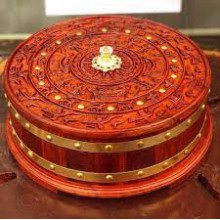 KHAY ĐỰNG BÁNH KẸO TẾT TRỐNG ĐỒNG & HỘP MỨT LỤC GIÁC PHÚC LỘC THỌ GỖ HƯƠNG Hàng cao cấp