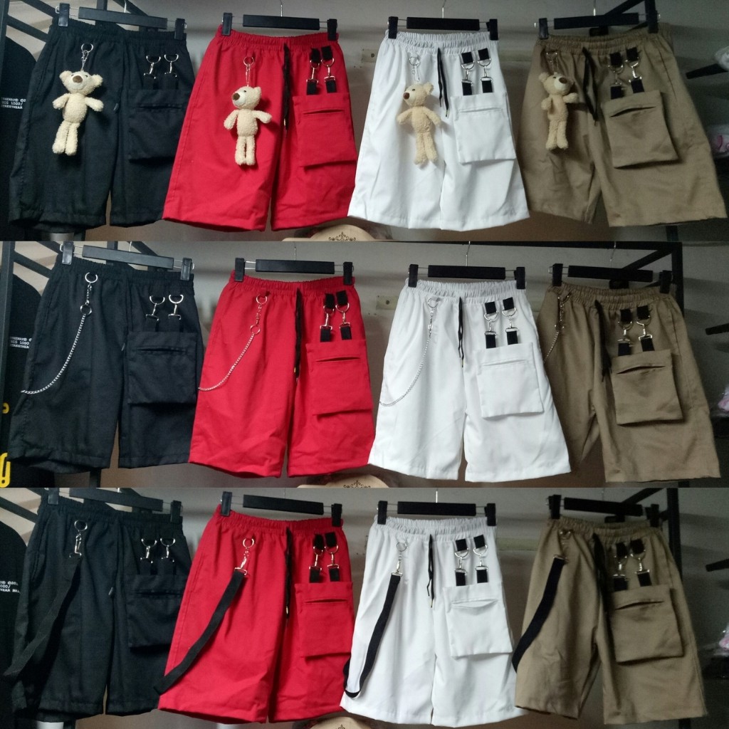 Quần short túi nhỏ ở trước  size nam nữ M - 2XL có video và ảnh thật