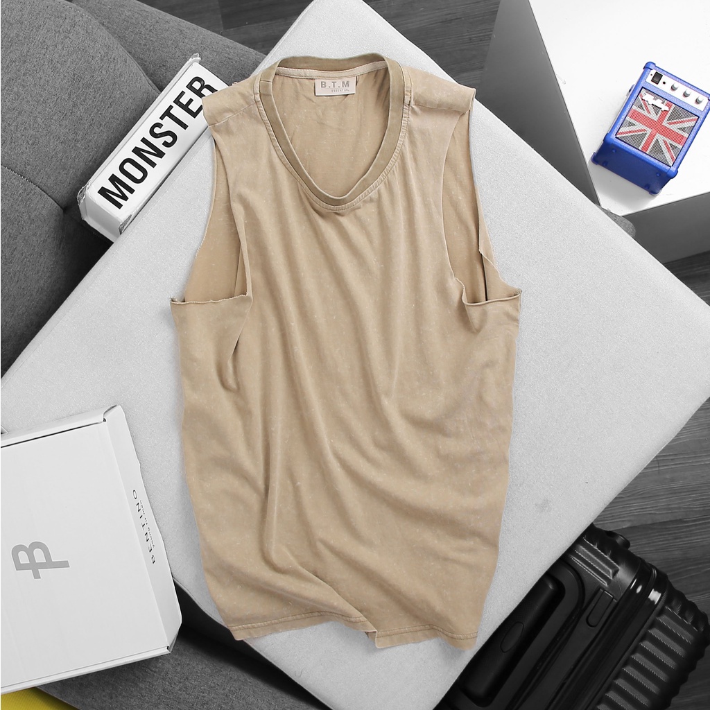 Áo thun ba lỗ/áo tanktop nam chất liệu cotton dày mịn cao cấp 8683