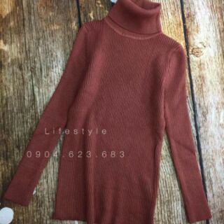 ÁO LEN CỔ LỌ, CỔ 3P