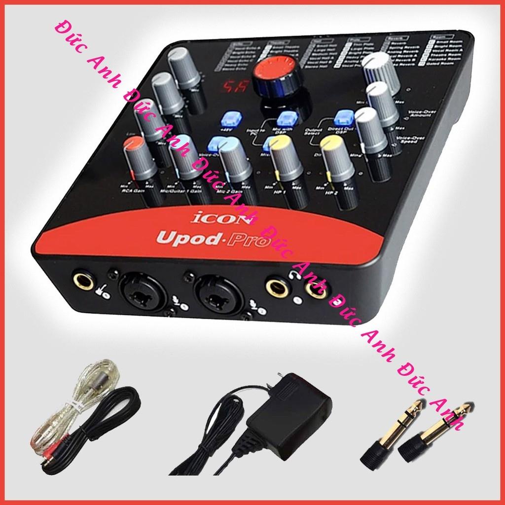 Sound card Icon Upod Pro hàng chính hãng kết hợp được với nhiều dòng mic K200, K320, K600, K850, P120, AT2020 cực hay