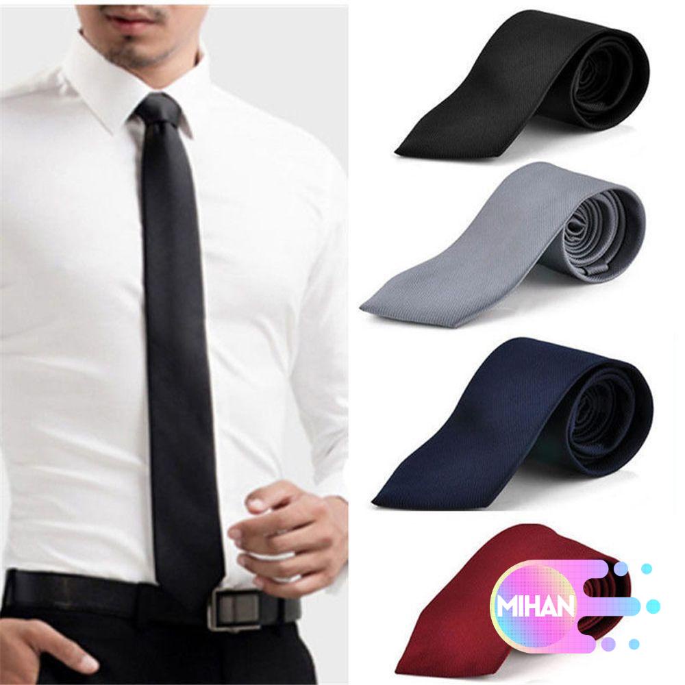 Cà vạt màu trơn thời trang cho nam