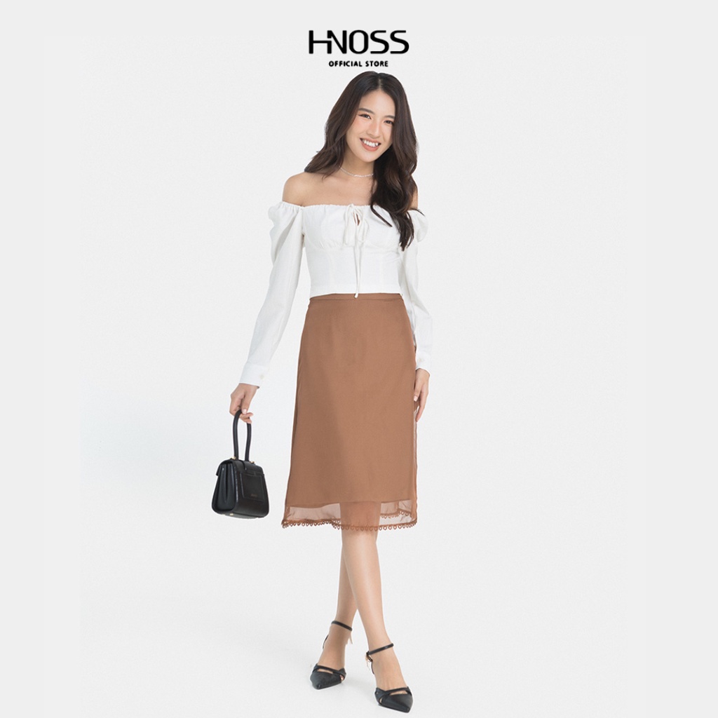 Váy Lửng Nữ Thời Trang HNOSS Thiết Kế 2 Lớp HNVLU017