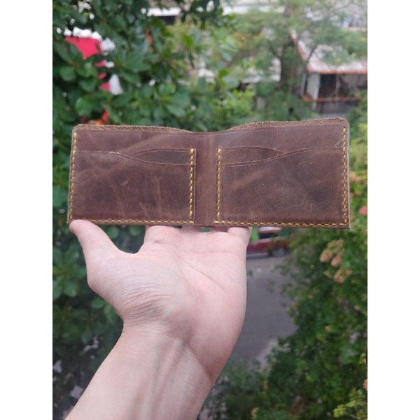 Ví da mini handmade da sáp cao cấp