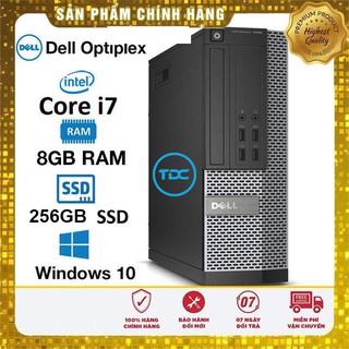 Máy tính để bàn Dell Optiplex SFF Core i7 – i5 – i3 – G3220/ Ram 8Gb/ SSD 256GB. Quà Tặng