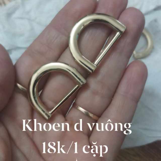 Khoen d vuông size 2cm