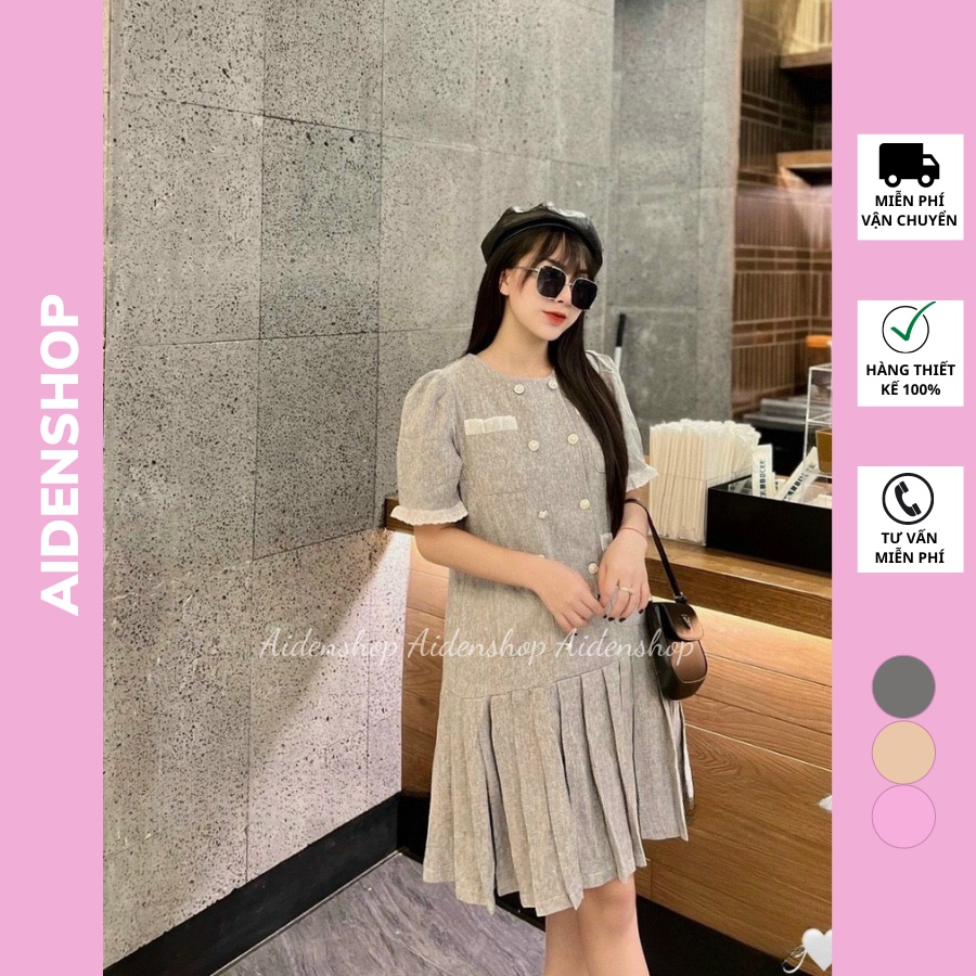 Váy bầu thu đông thiết kế đẹp Aidenshop đầm bầu công sở